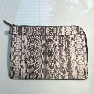 Snake skin print faux leather case